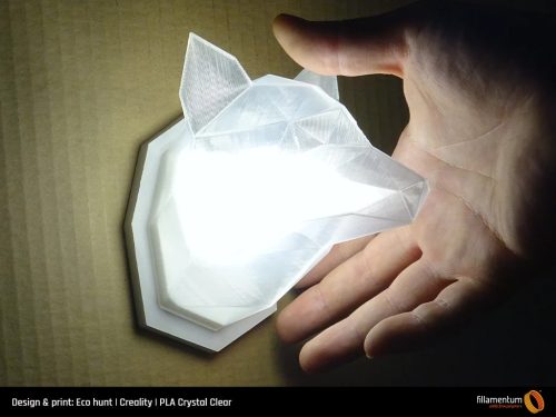 Fillamentum Extrafill PLA Crystal Clear nyomtatószál, áttetsző 1000g