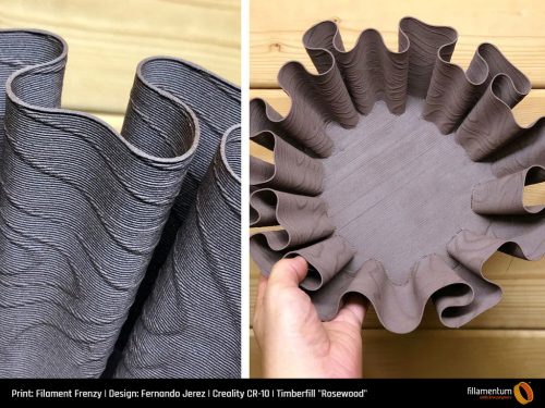 Fillamentum Timberfill Rosewood fahatású, rózsafa árnyalatú nyomtatószál