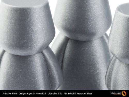 Fillamentum Extrafill PLA Rapunzel Silver nyomtatószál, ezüst 750g