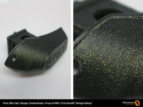 Fillamentum Extrafill PLA Vertigo Galaxy nyomtatószál, vertigo fekete