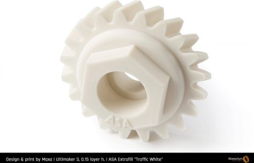 Fillamentum Extrafill ASA Traffic White nyomtatószál, fehér