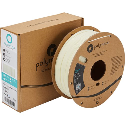 Polymaker PolyLite PLA Glow in the Dark Green nyomtatószál, sötétben világító zöld