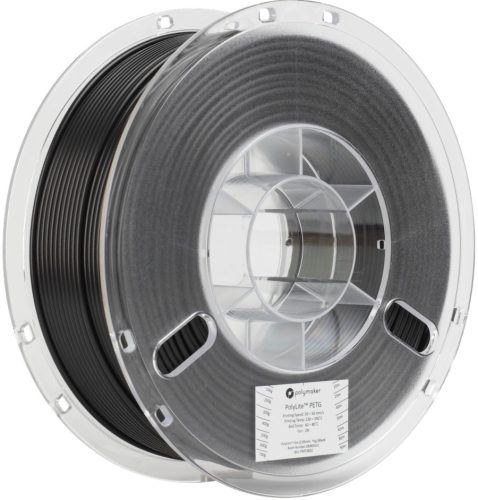 Polymaker PolyLite PETG Black nyomtatószál, fekete