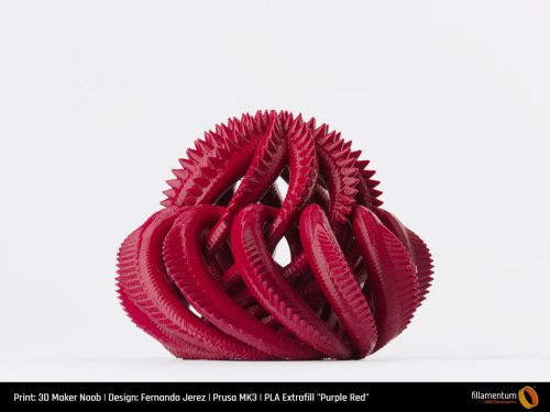 Fillamentum Extrafill PLA Purple Red nyomtatószál, bíbor vörös 750g