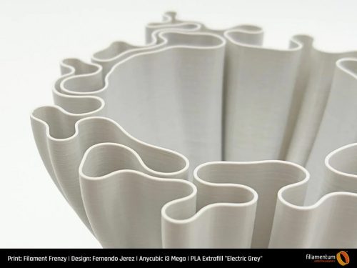 Fillamentum Extrafill PLA Electric Grey nyomtatószál,  világos szürke 1000g