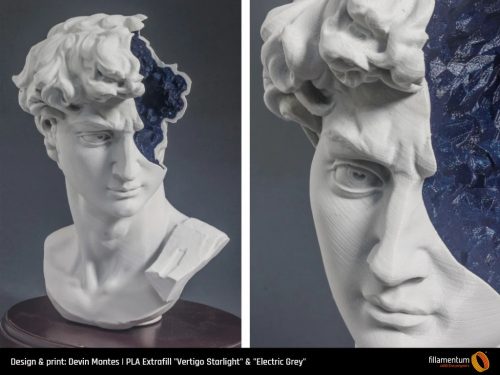 Fillamentum Extrafill PLA Electric Grey nyomtatószál,  világos szürke 1000g