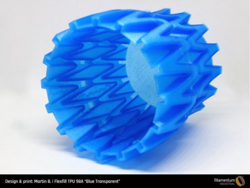 Fillamentum Flexfill TPU 98A Sky Blue nyomtatószál, égkék