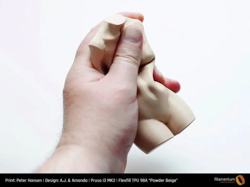 Fillamentum Flexfill TPU 98A Powder Beige nyomtatószál, púder bézs