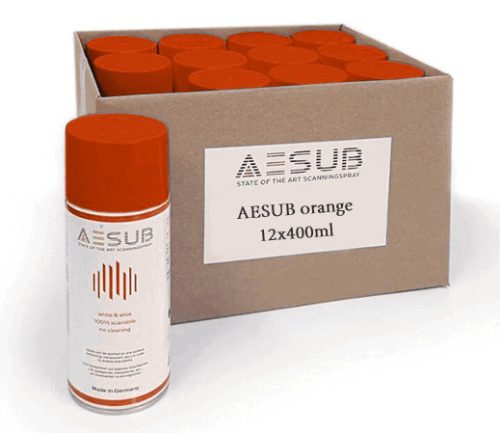 AESUB Orange hosszan tartó, elillanó mattító szkenner spray