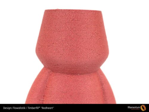 Fillamentum Timberfill Redheart fahatású, vörös árnyalatú nyomtatószál