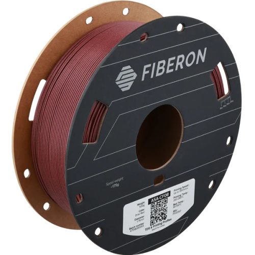 Polymaker Fiberon ASA-CF08 Dark Red nyomtatószál, vörös