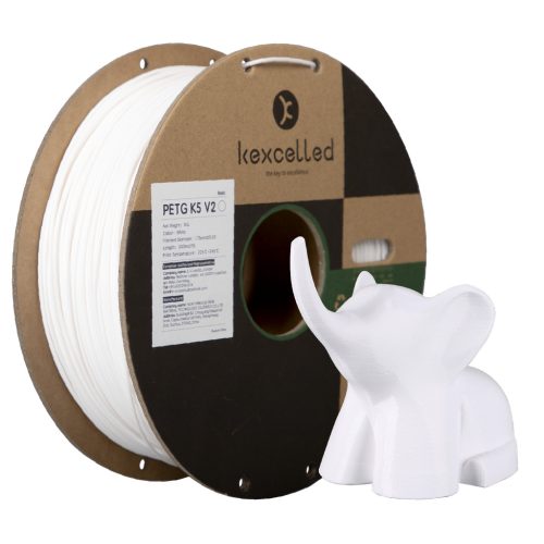 Kexcelled PETG K5 WHT nyomtatószál, fehér