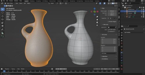 Blender 3D modellezés tanfolyam (online, 8x3 óra)