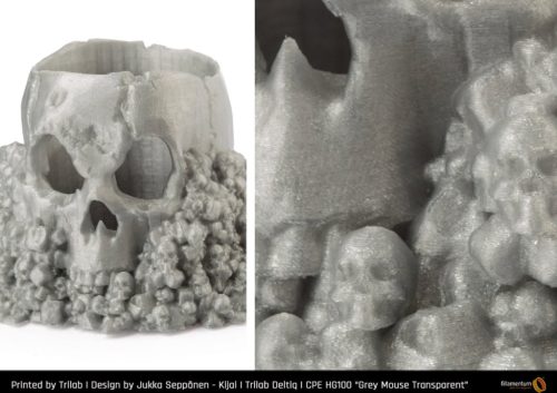 Fillamentum CPE HG100 Grey Mouse Transparent nyomtatószál, áttetsző szürke