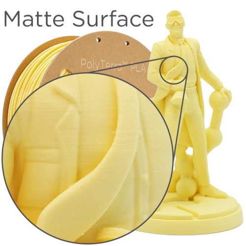 Polymaker PolyTerra PLA Banana nyomtatószál, pasztell sárga