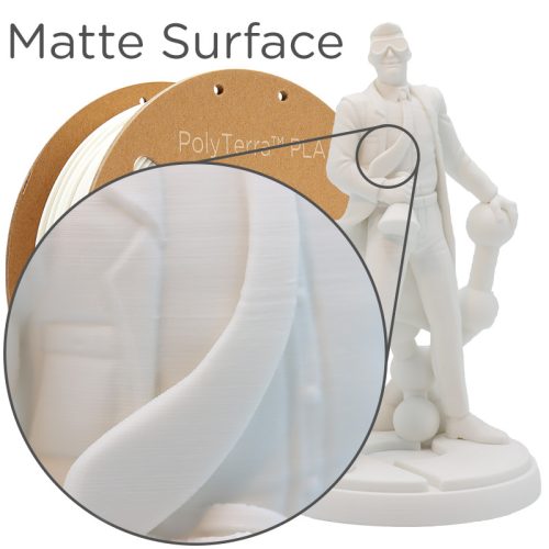 Polymaker PolyTerra PLA Cotton White nyomtatószál, fehér