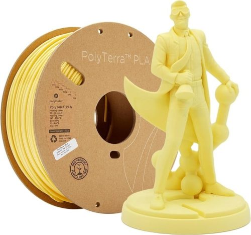 Polymaker PolyTerra PLA Banana nyomtatószál, pasztell sárga