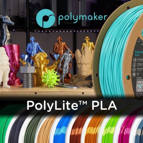 Polymaker PolyTerra PLA Charcoal Black nyomtatószál, fekete