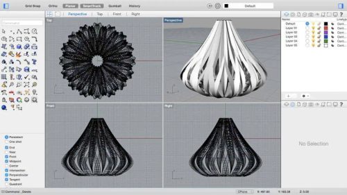 Rhino 3D modellező tanfolyam (online, 8x3 óra)
