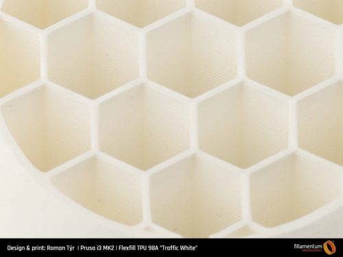 Fillamentum Flexfill TPU 98A Traffic White nyomtatószál, fehér