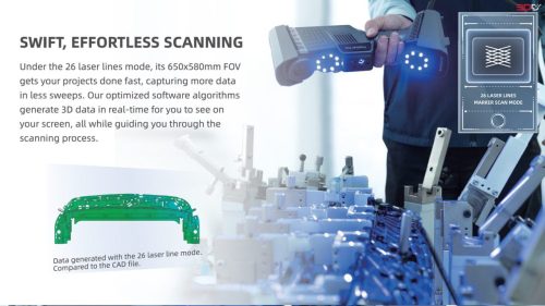 FreeScan Trio 3D szkenner és Geomagic Control X Essentials szoftver csomag